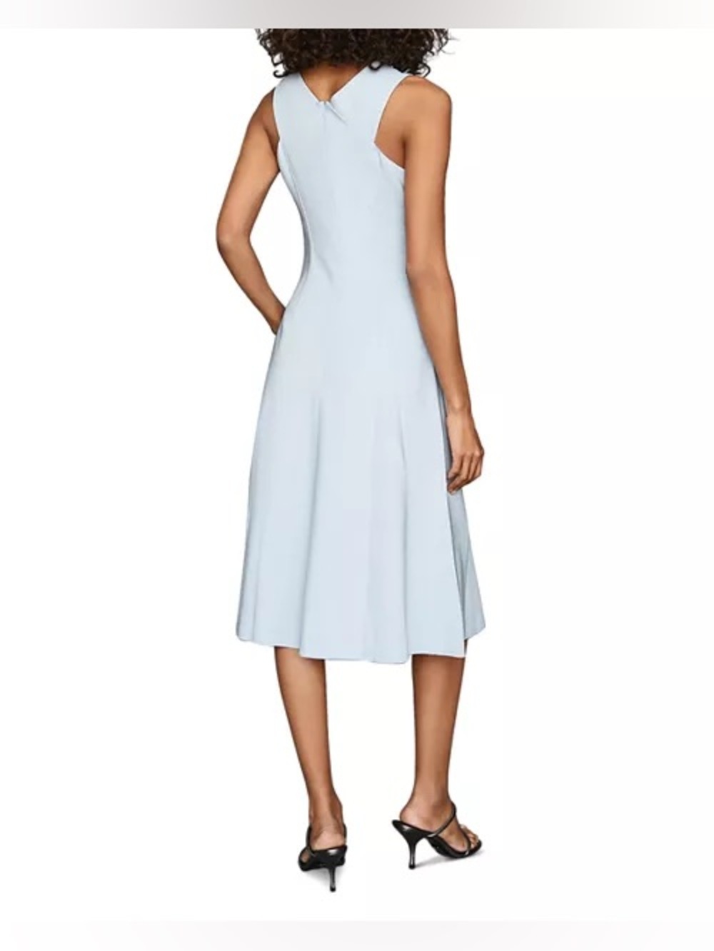 Reiss Paige Midi Dress in Pale Blue - Size 4 - Picture 2 of 8